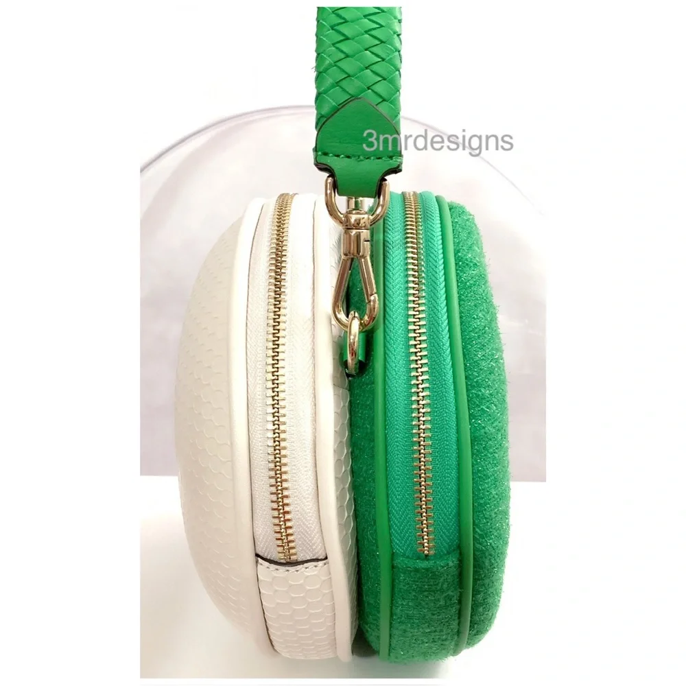 NWT Kate Spade ♠️ TEE TIME Textured Leather 3D Golf Ball Purse/Crossbody Bag - Picture 9 of 15